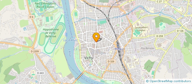 localisation de l'entreprise MADAME ISALINE RITZ à VICHY