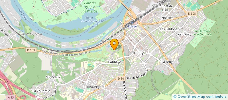 localisation de l'entreprise MADAME ISALINE TRUBERT  POISSY