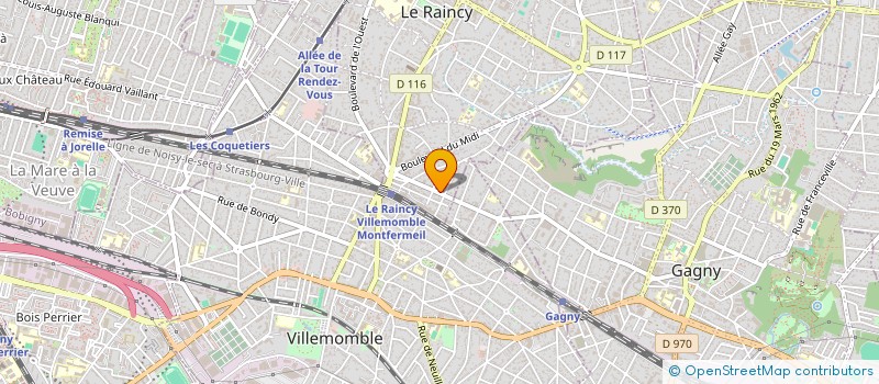 localisation de l'entreprise MADAME ISALINE TURBAT à LE RAINCY