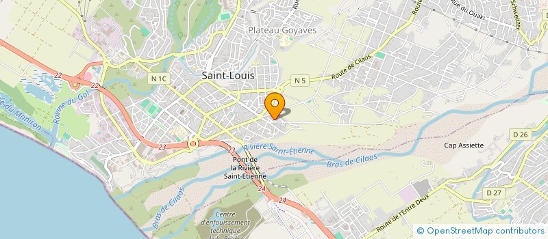 localisation de l'entreprise MADAME ISAORA MARIAMON à SAINT-LOUIS