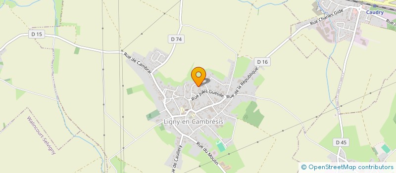 localisation de l'entreprise MADAME ISAURA BASTOS CASTRO  LIGNY-EN-CAMBRESIS