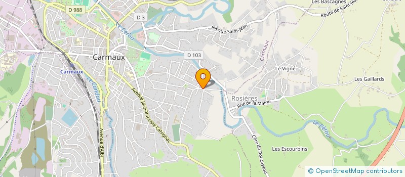 localisation de l'entreprise MADAME ISAURA FONTES DE ANDRADE  CARMAUX