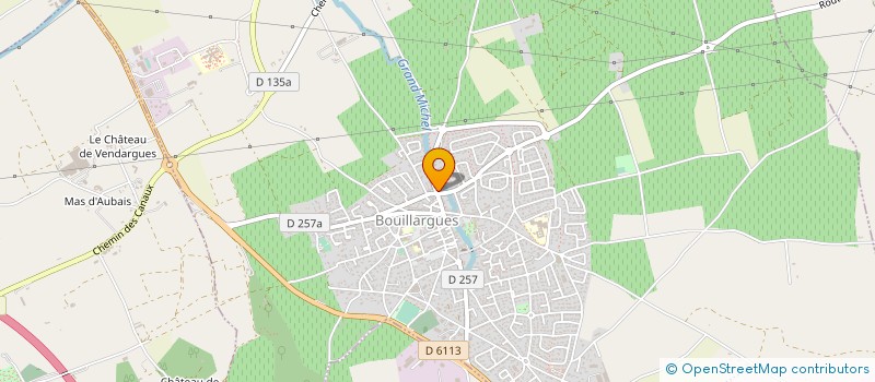 localisation de l'entreprise MADAME ISAURE DE LA HAMAYDE  BOUILLARGUES