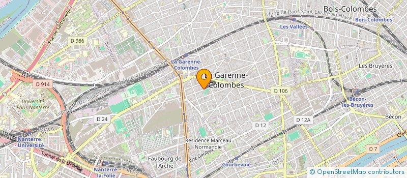 localisation de l'entreprise MADAME ISAURE DE MASCUREAU à LA GARENNE-COLOMBES