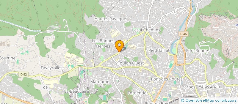 localisation de l'entreprise MADAME ISAURE DU PEYROUX  TOULON