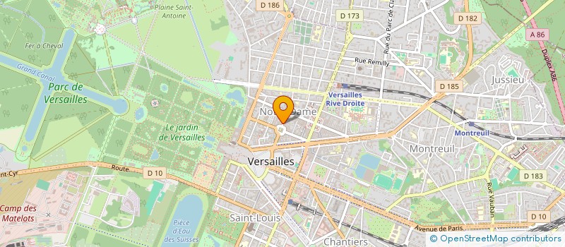 localisation de l'entreprise MADAME ISAURE-MARIE DUFOUR à VERSAILLES