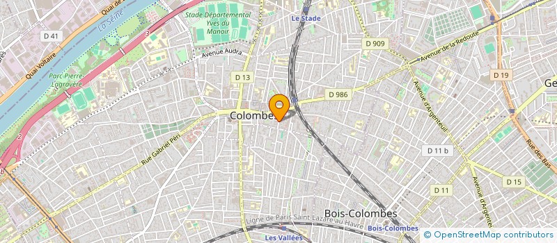 localisation de l'entreprise MADAME ISAURE ROSSET à COLOMBES