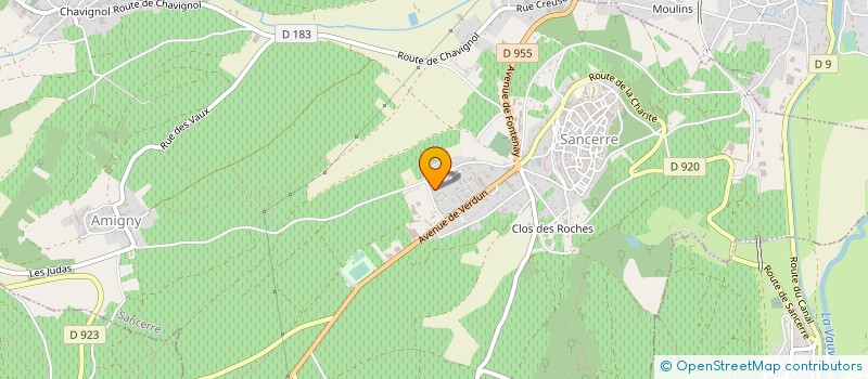 localisation de l'entreprise MADAME ISELYNE NAUDET  SANCERRE