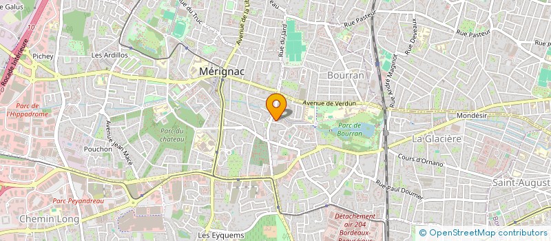 localisation de l'entreprise MADAME ISEULT BOURDIER  MERIGNAC