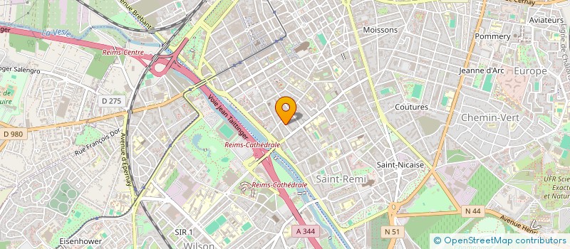 localisation de l'entreprise MADAME ISHAURE DESRUELLE  REIMS