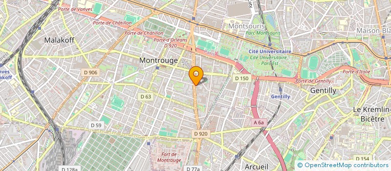 localisation de l'entreprise MADAME ISIDORA ALVAREZ ANGULO  MONTROUGE