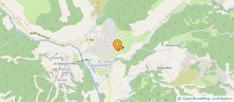 localisation de l'entreprise MADAME ISIS DELORT BOITIER  ALLOS