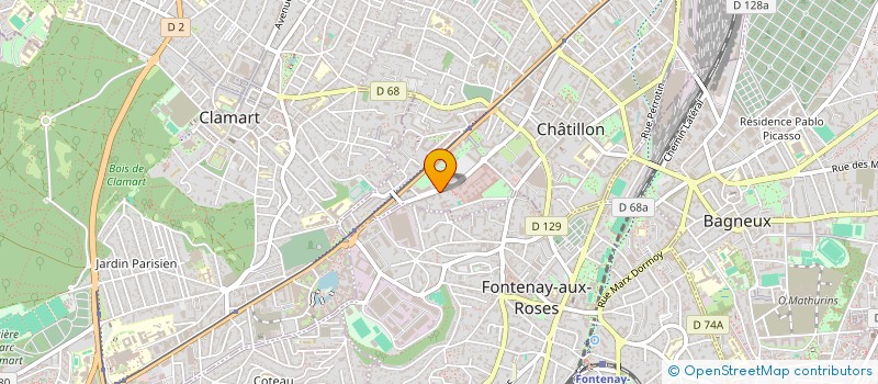 localisation de l'entreprise MADAME ISIS R'KIA LETERRIER  CHATILLON