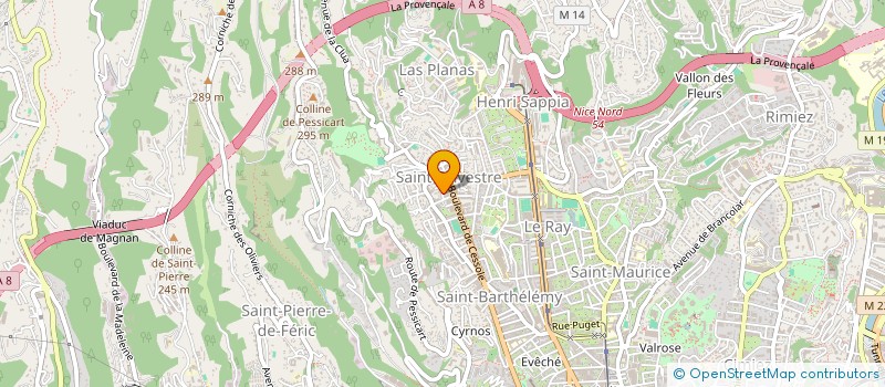 localisation de l'entreprise MADAME ISLEM MABROUK à NICE