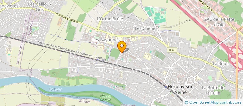 localisation de l'entreprise MADAME ISMAHANE BELHADEF à HERBLAY-SUR-SEINE