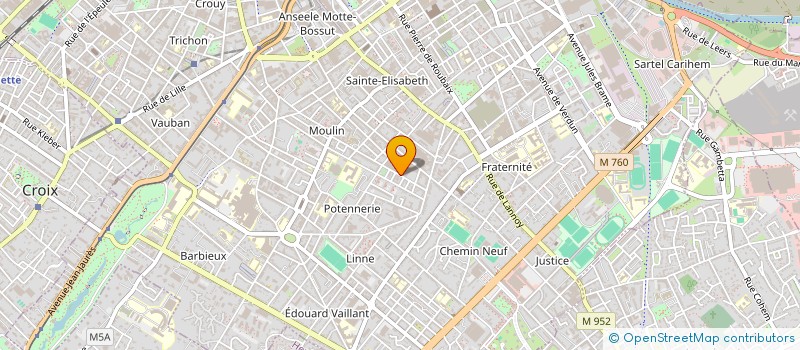 localisation de l'entreprise MADAME ISMAHANE BENSAID  ROUBAIX