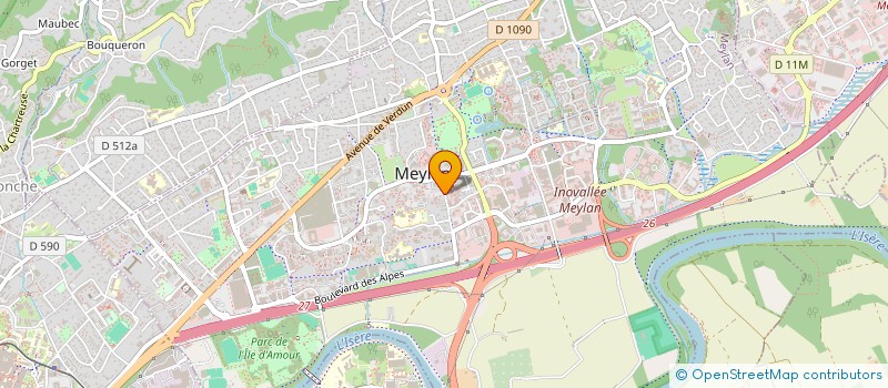 localisation de l'entreprise MADAME ISOLDE VIAL à MEYLAN