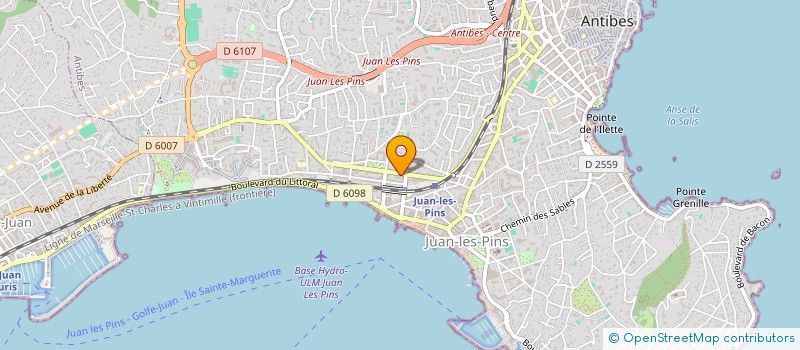 localisation de l'entreprise MADAME ISOLINE LONGIN à ANTIBES