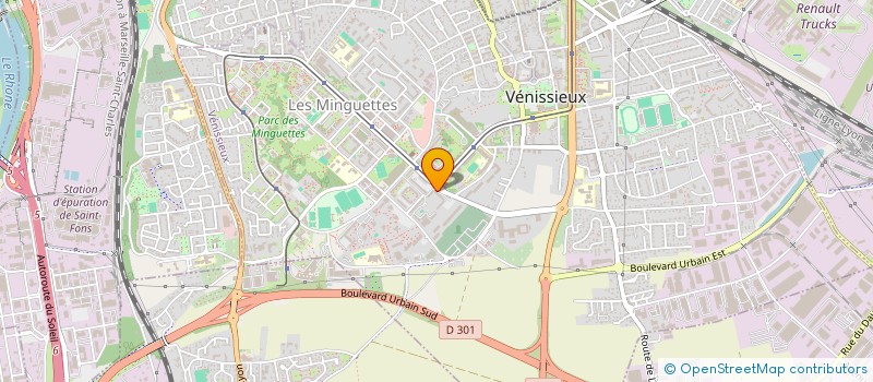 localisation de l'entreprise MADAME ISSAM BOUTERAA  VENISSIEUX