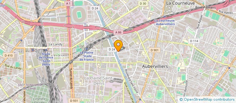 localisation de l'entreprise MADAME ISSIA GOST à AUBERVILLIERS