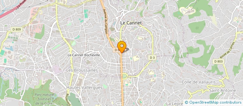 localisation de l'entreprise MADAME ISSITA KHAZBOULATOVA à LE CANNET