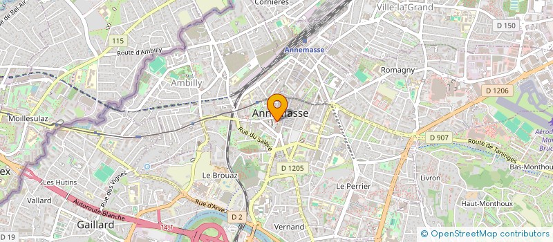 localisation de l'entreprise MADAME ITOHON KOUDOU  ANNEMASSE