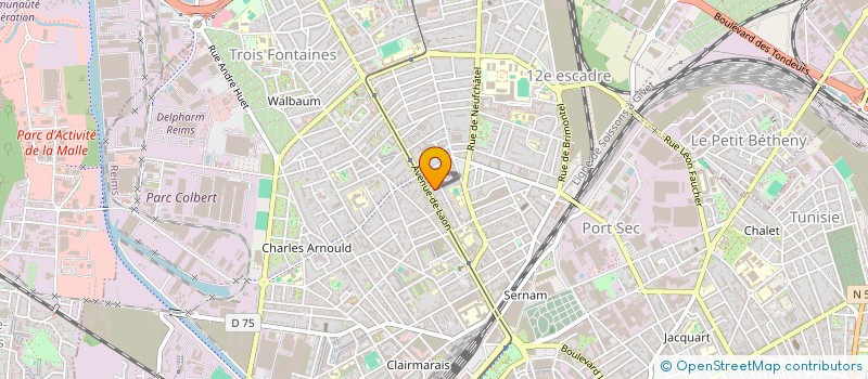 localisation de l'entreprise MADAME IULIA BAICU  REIMS