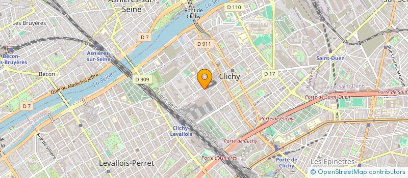 localisation de l'entreprise MADAME IULIA MAGARI à CLICHY
