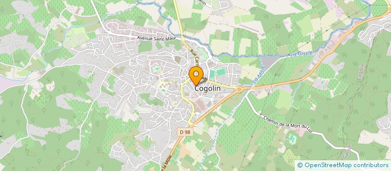 localisation de l'entreprise MADAME IULIA SUMZINA à COGOLIN