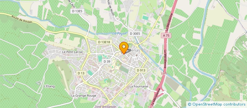 localisation de l'entreprise MADAME IULIIA KARPOVA  PEZENAS