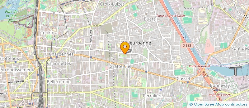 localisation de l'entreprise MADAME IVA GALLET  VILLEURBANNE