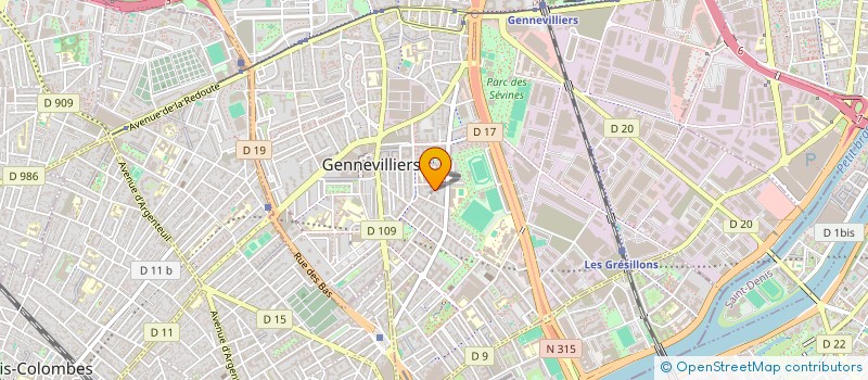 localisation de l'entreprise MADAME IVA-NELLY MALMIN à GENNEVILLIERS