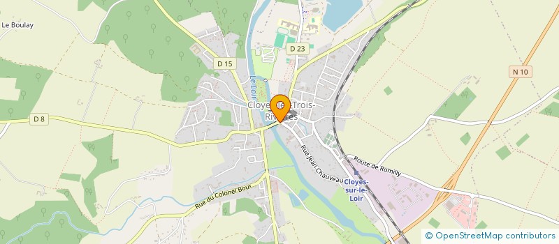 localisation de l'entreprise MADAME IVANA ASUZY RHO à CLOYES-LES-TROIS-RIVIERES