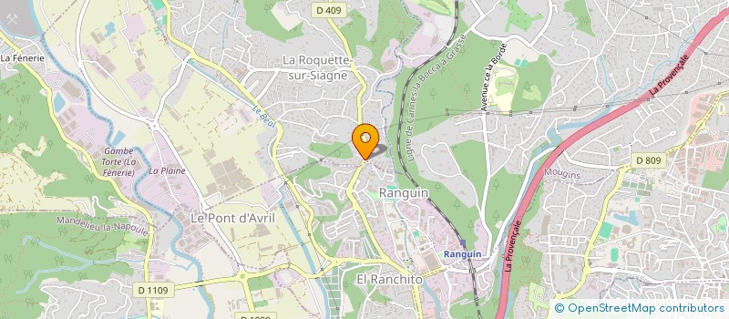 localisation de l'entreprise MADAME IVANA BARANOVA TOMIKOVA à LA ROQUETTE-SUR-SIAGNE