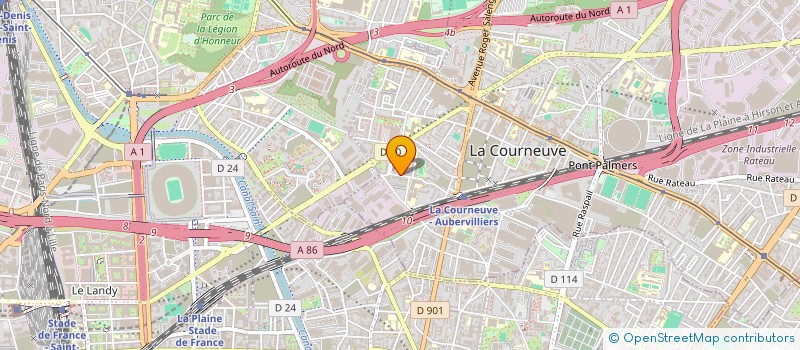 localisation de l'entreprise MADAME IVANA BIDIKOVA à LA COURNEUVE
