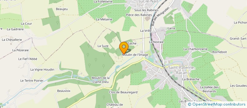 localisation de l'entreprise MADAME IVANA D'ORGLANDES  SAINT-PATERNE-RACAN