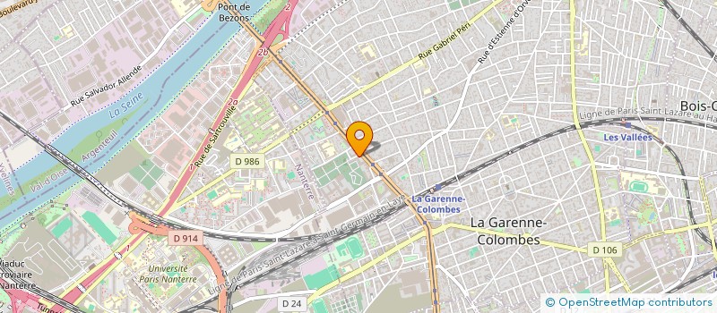 localisation de l'entreprise MADAME IVANA FANELLI à COLOMBES