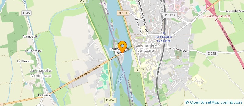 localisation de l'entreprise MADAME IVANA FRANZELLA  LA CHARITE-SUR-LOIRE