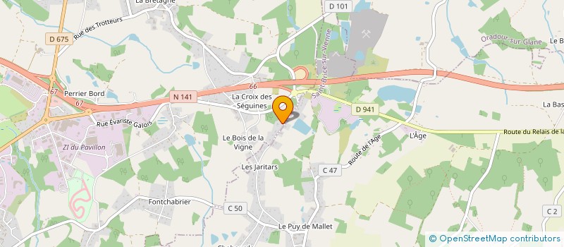 localisation de l'entreprise MADAME IVANA GIMENEZ  SAINT-BRICE-SUR-VIENNE