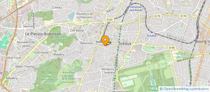 localisation de l'entreprise MADAME IVANA LILIC à SCEAUX
