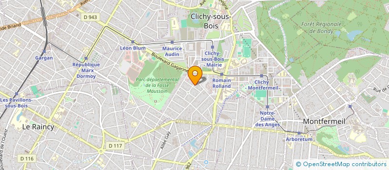 localisation de l'entreprise MADAME IVANA OBRADOVIC à CLICHY-SOUS-BOIS