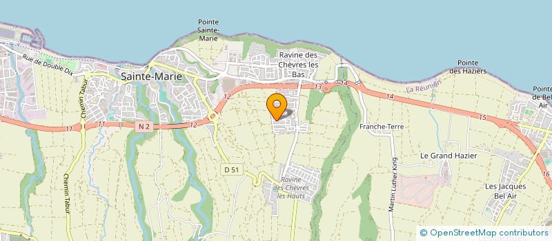 localisation de l'entreprise MADAME IVANA PAYET  SAINTE-MARIE