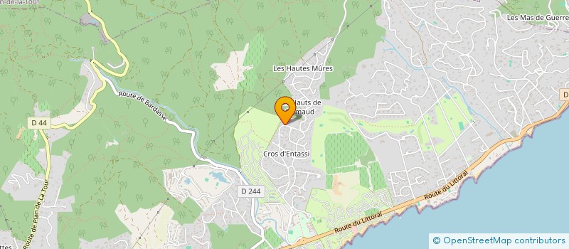 localisation de l'entreprise MADAME IVANA STOJANOVIC  GRIMAUD