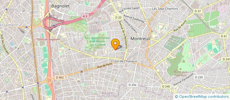 localisation de l'entreprise MADAME IVANA VUKADINOVIC à MONTREUIL