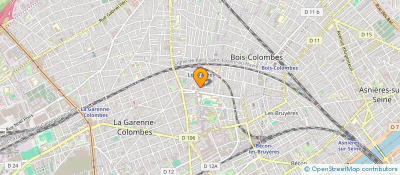 localisation de l'entreprise MADAME IVANNA KHARYSHAK à BOIS-COLOMBES