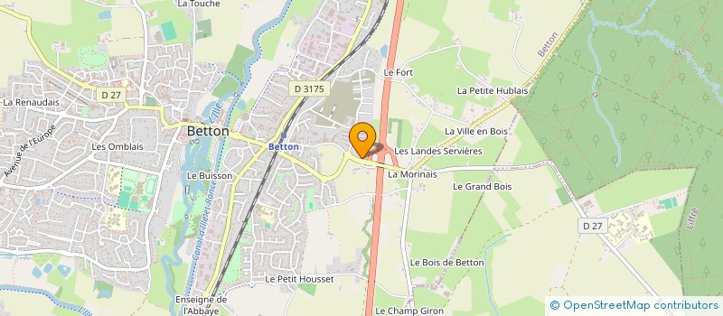 localisation de l'entreprise MADAME IVANNE DAVIS  BETTON