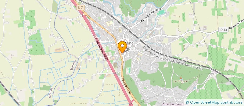 localisation de l'entreprise MADAME IVANNE DENEUVILLE  PIOLENC