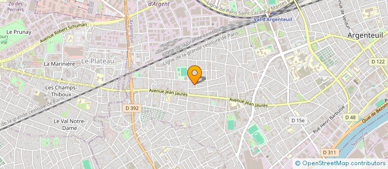 localisation de l'entreprise MADAME IVETE PEREIRA DE SA  ARGENTEUIL