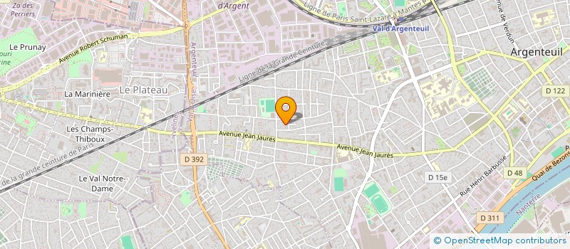 localisation de l'entreprise MADAME IVETE PEREIRA DE SA  ARGENTEUIL