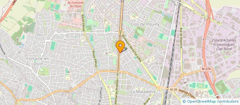 localisation de l'entreprise MADAME IVETTE NZIETANI à DIJON